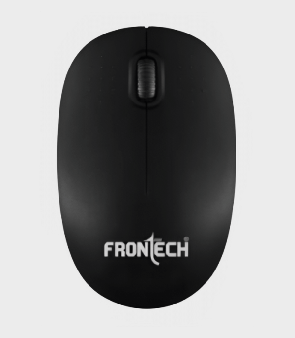 FRONTECH WIRELESS OPTICAL MOUSE (2.4GHZ WIRELESS, BLACK) MS-0003